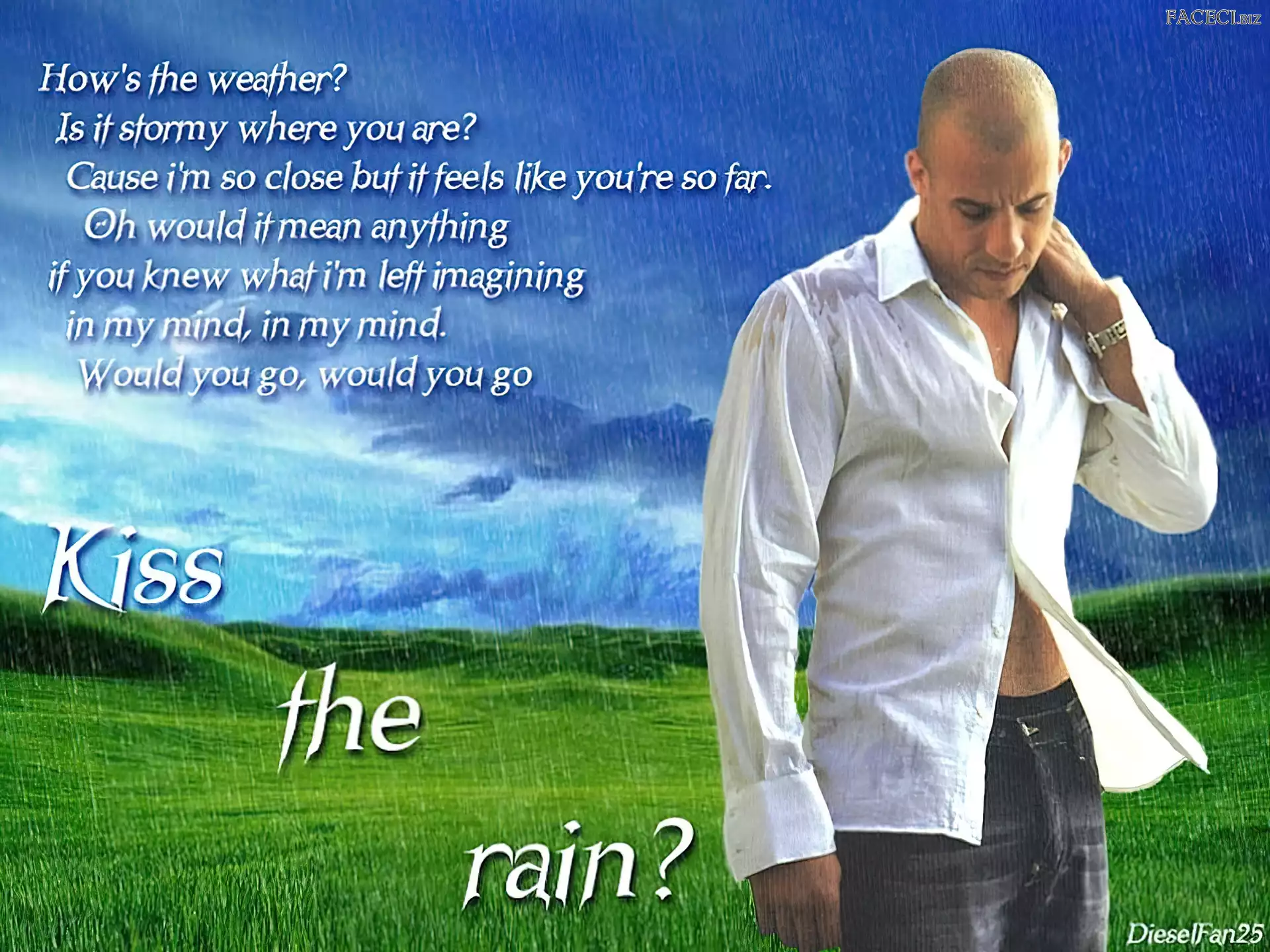 biała koszula, Vin Diesel, tekst
