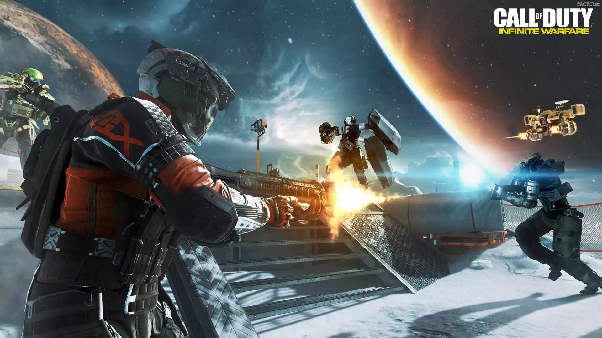 Kosmos, Drony, Żołnierz, Call Of Duty: Infinite Warfare, Broń