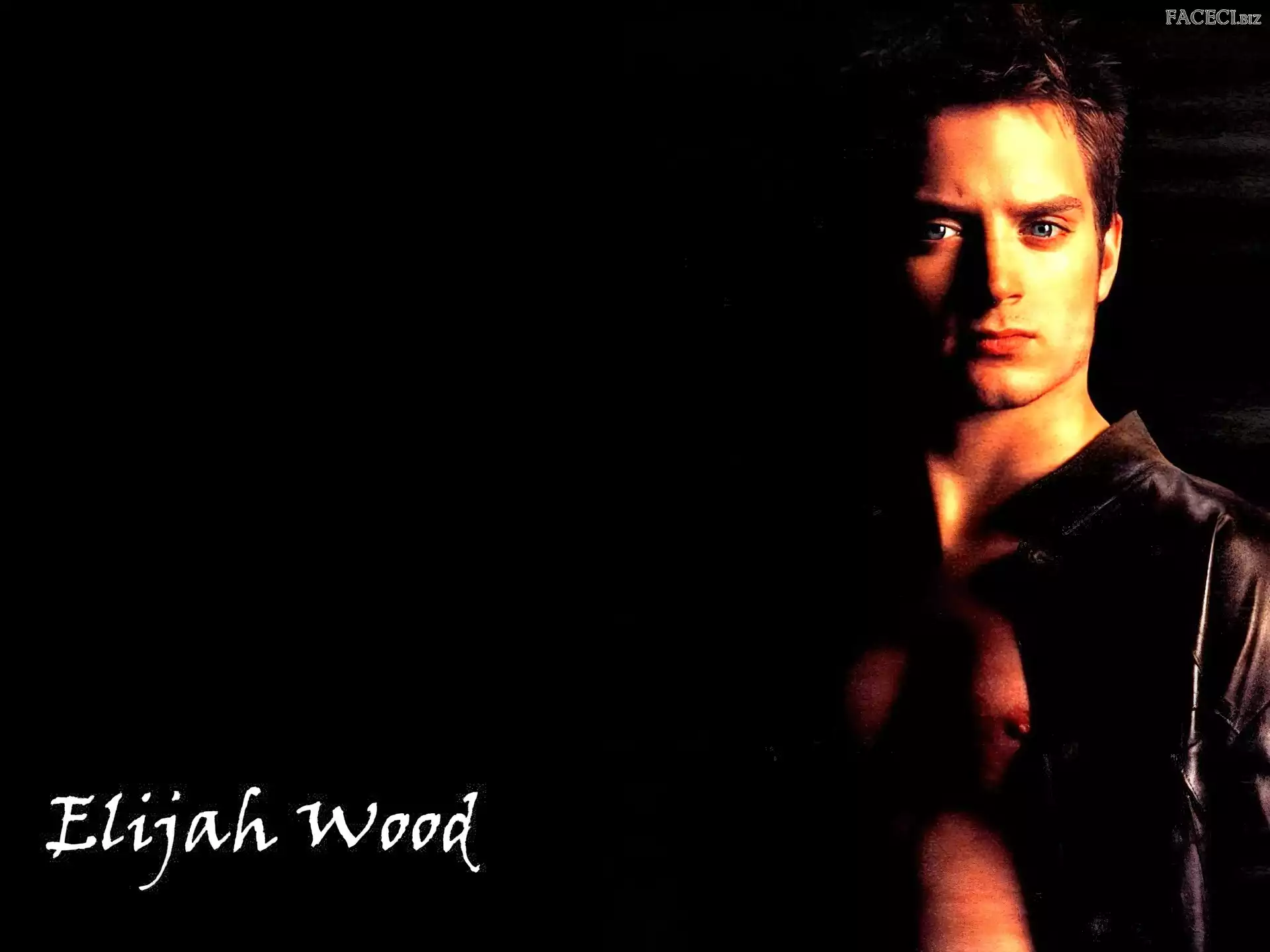 Elijah Wood, atłasowa koszula