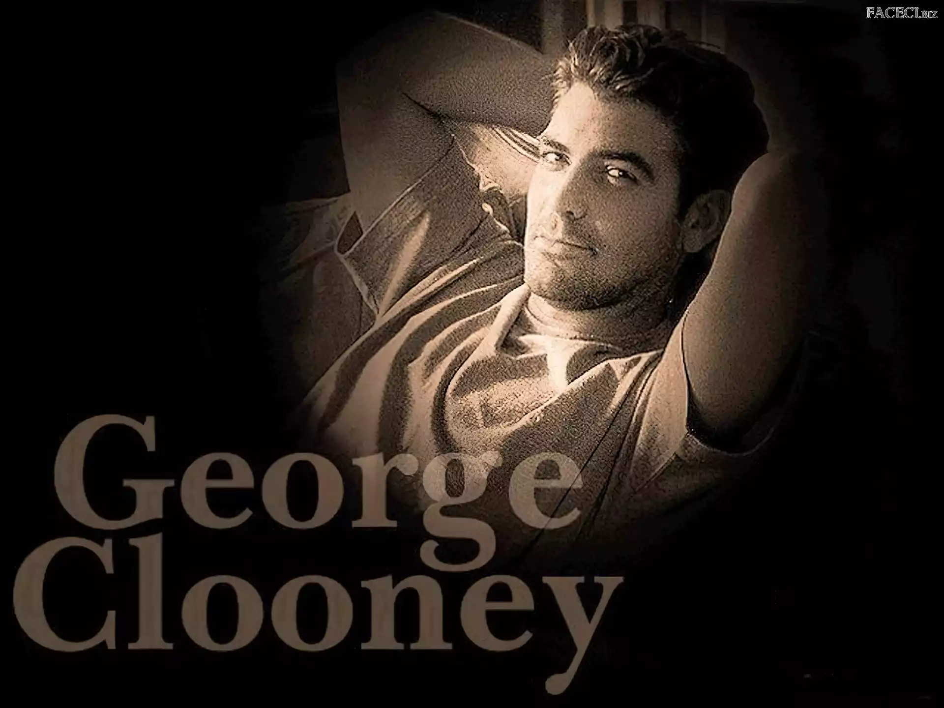 George Clooney, ciemne włosy