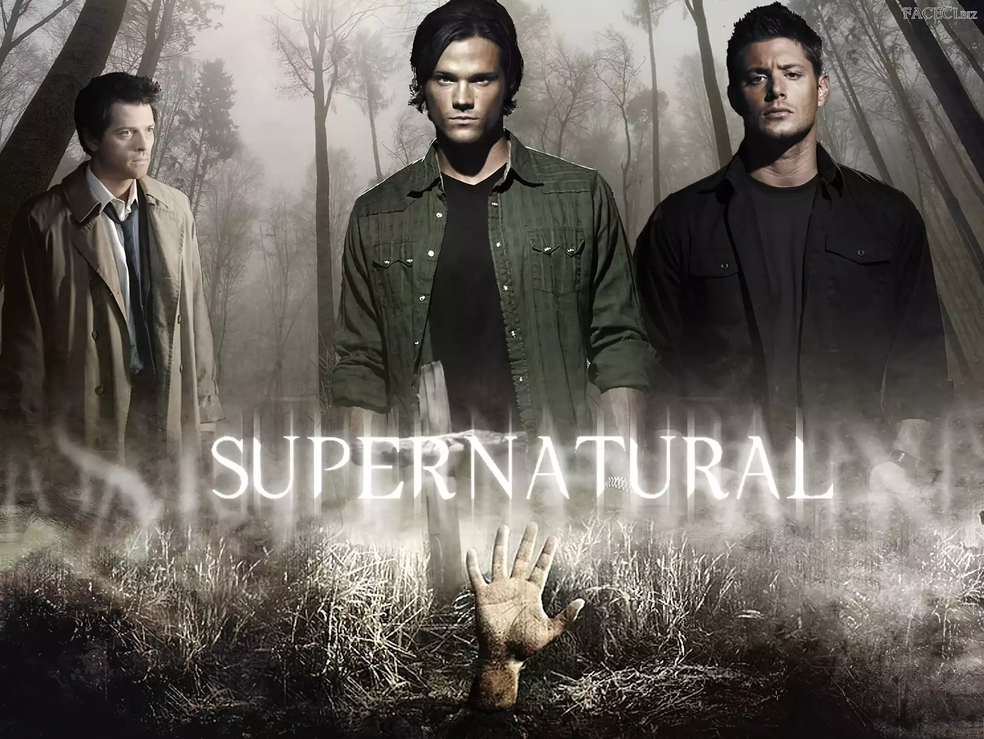 Dean - Jensen Ackles, Sam - Jared Padalecki, Nie z tego świata, Supernatural, Cass - Misha Collins