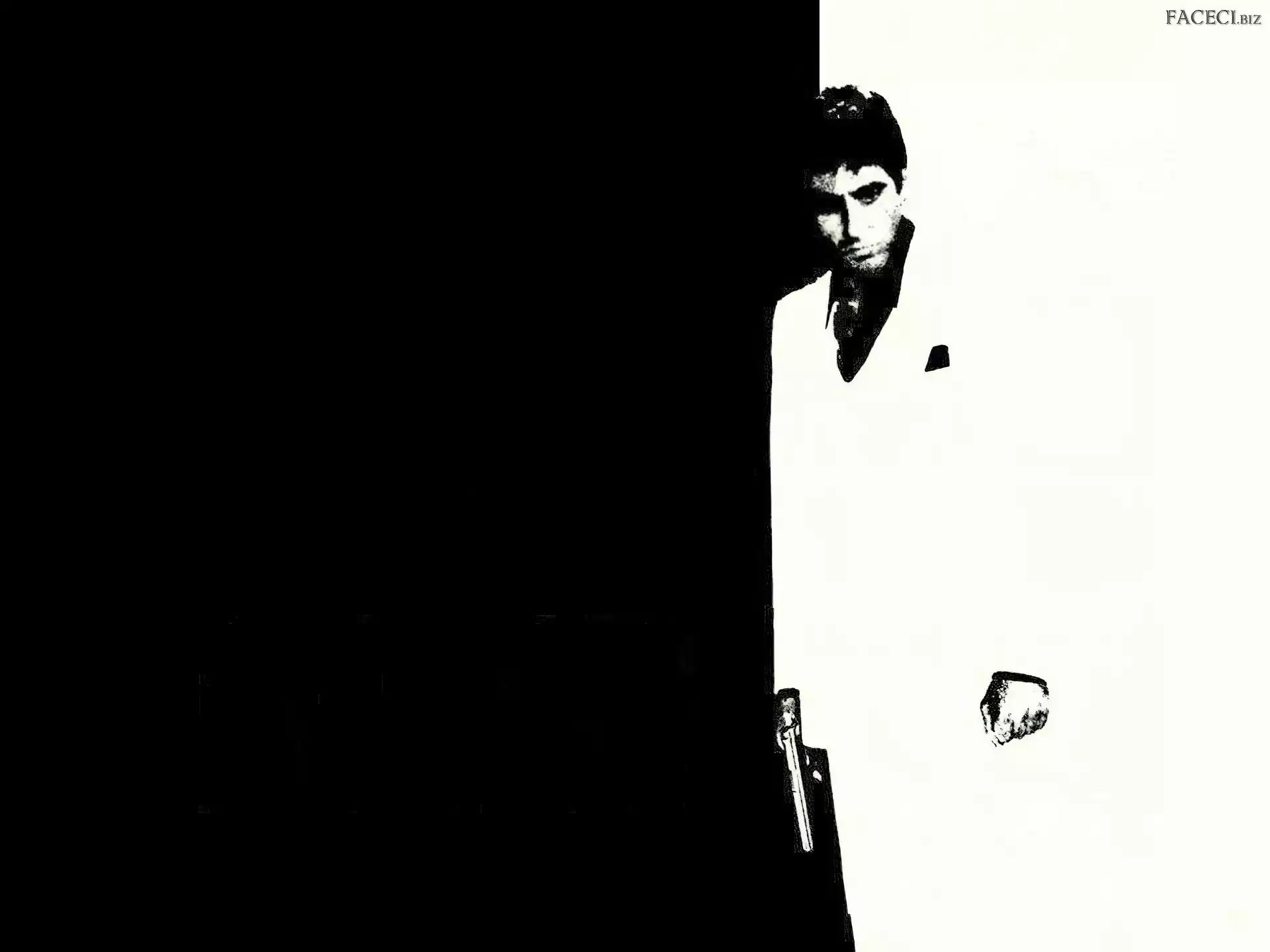 jasny, pistolet, Al Pacino, strój