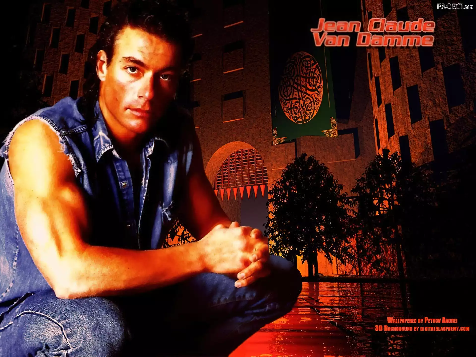 Jean Claude Van Damme, długie włosy