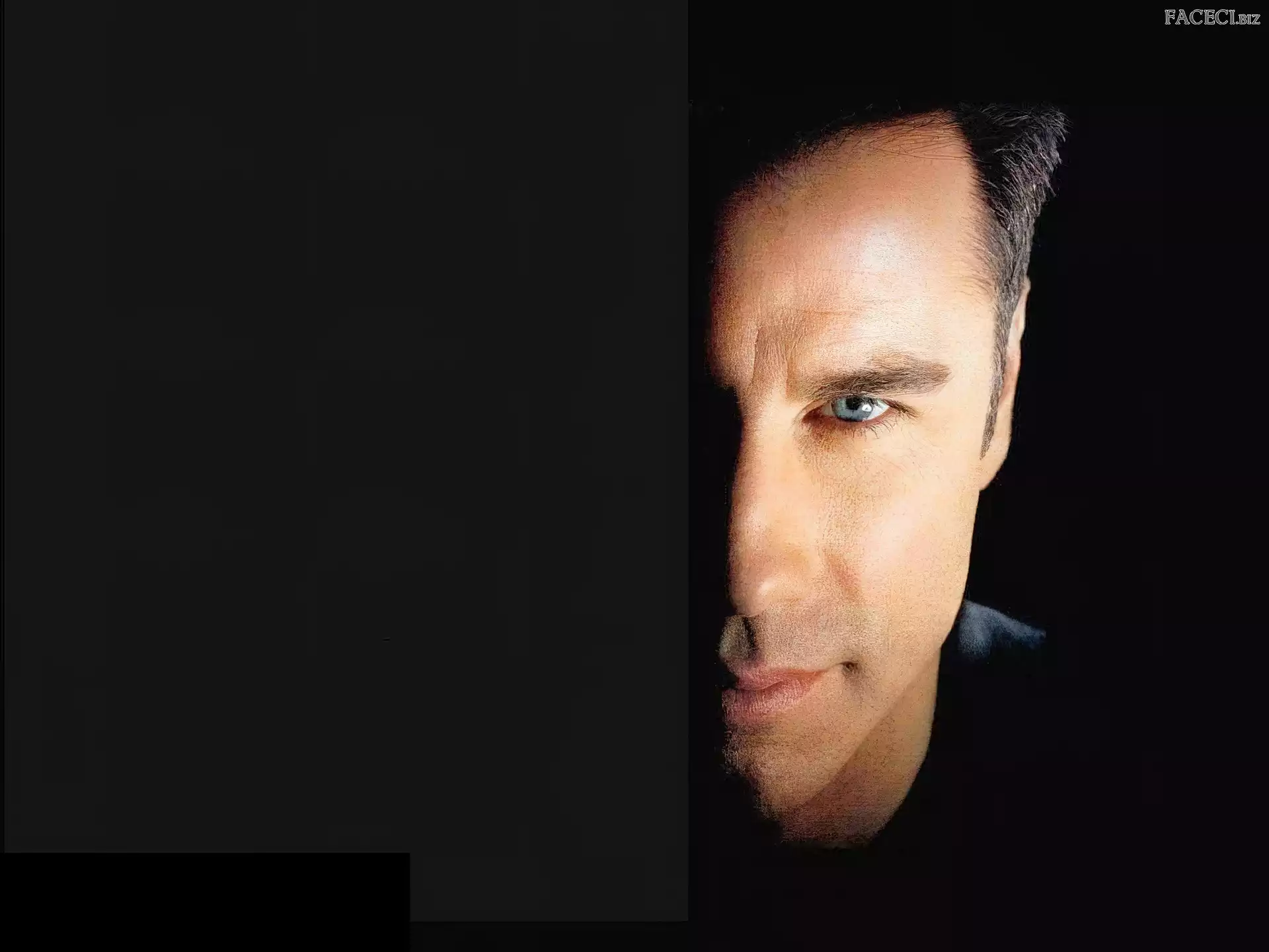 John Travolta, pół twarzy