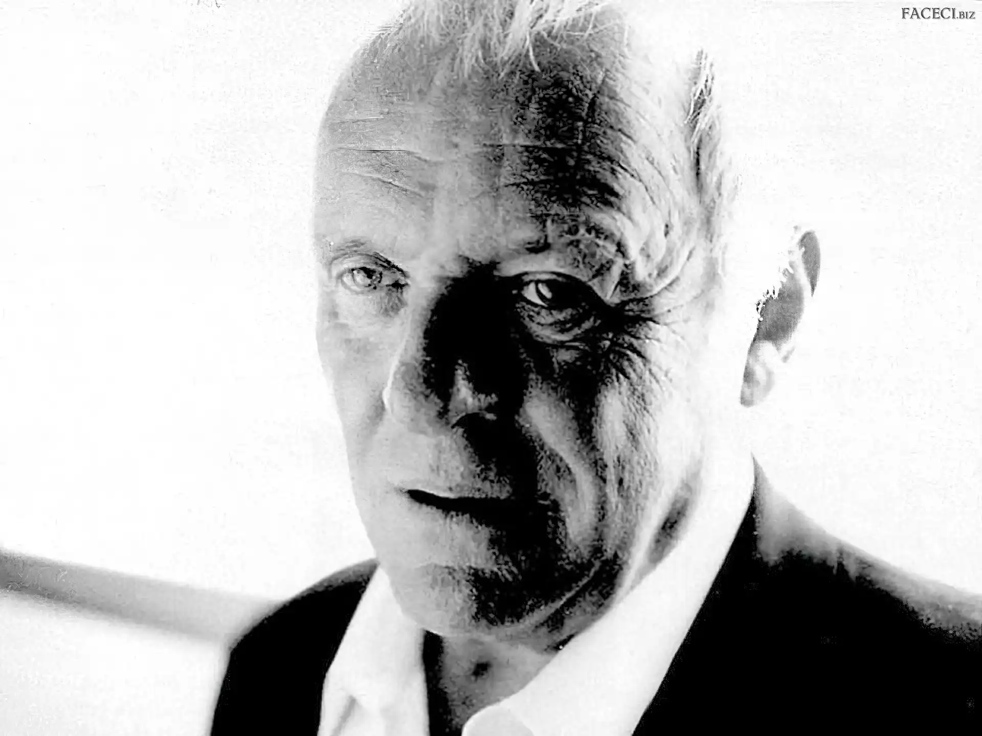 koszula, Anthony Hopkins, biała