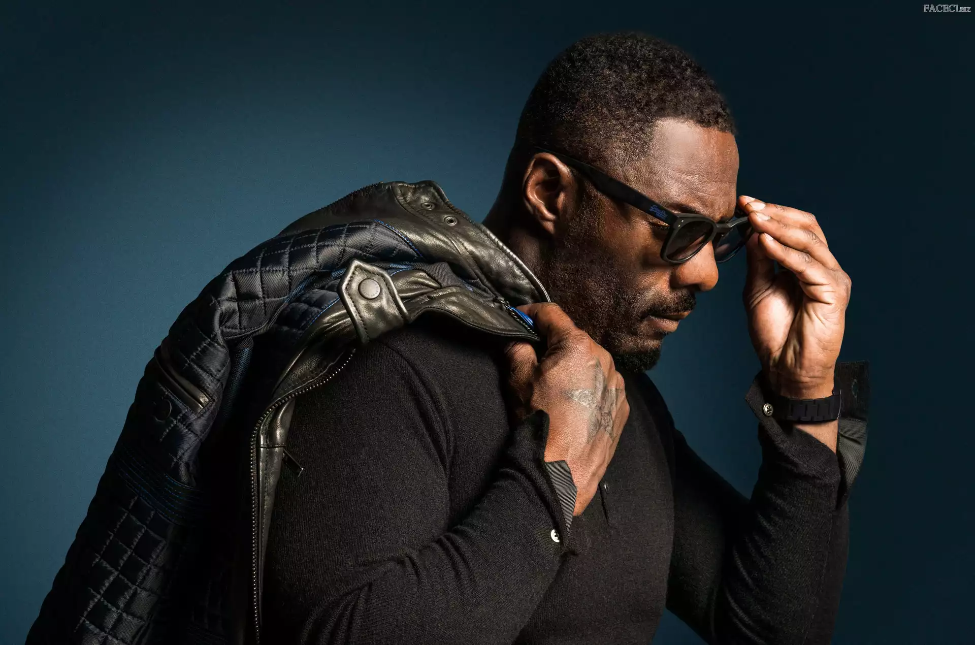 Kurtka, Okulary, Aktor, Mężczyzna, Idris Elba
