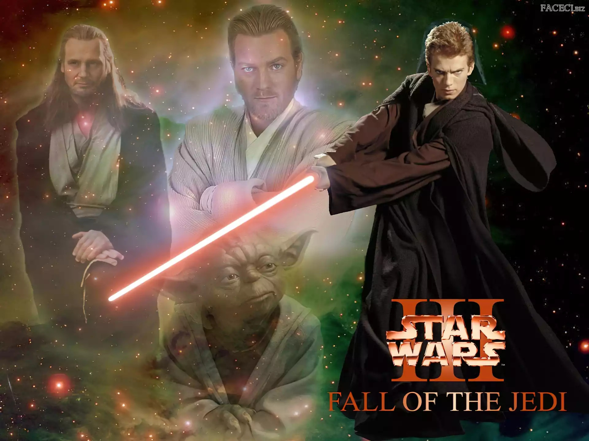 laser, postacie, gwiazdy, Star Wars, Hayden Christensen