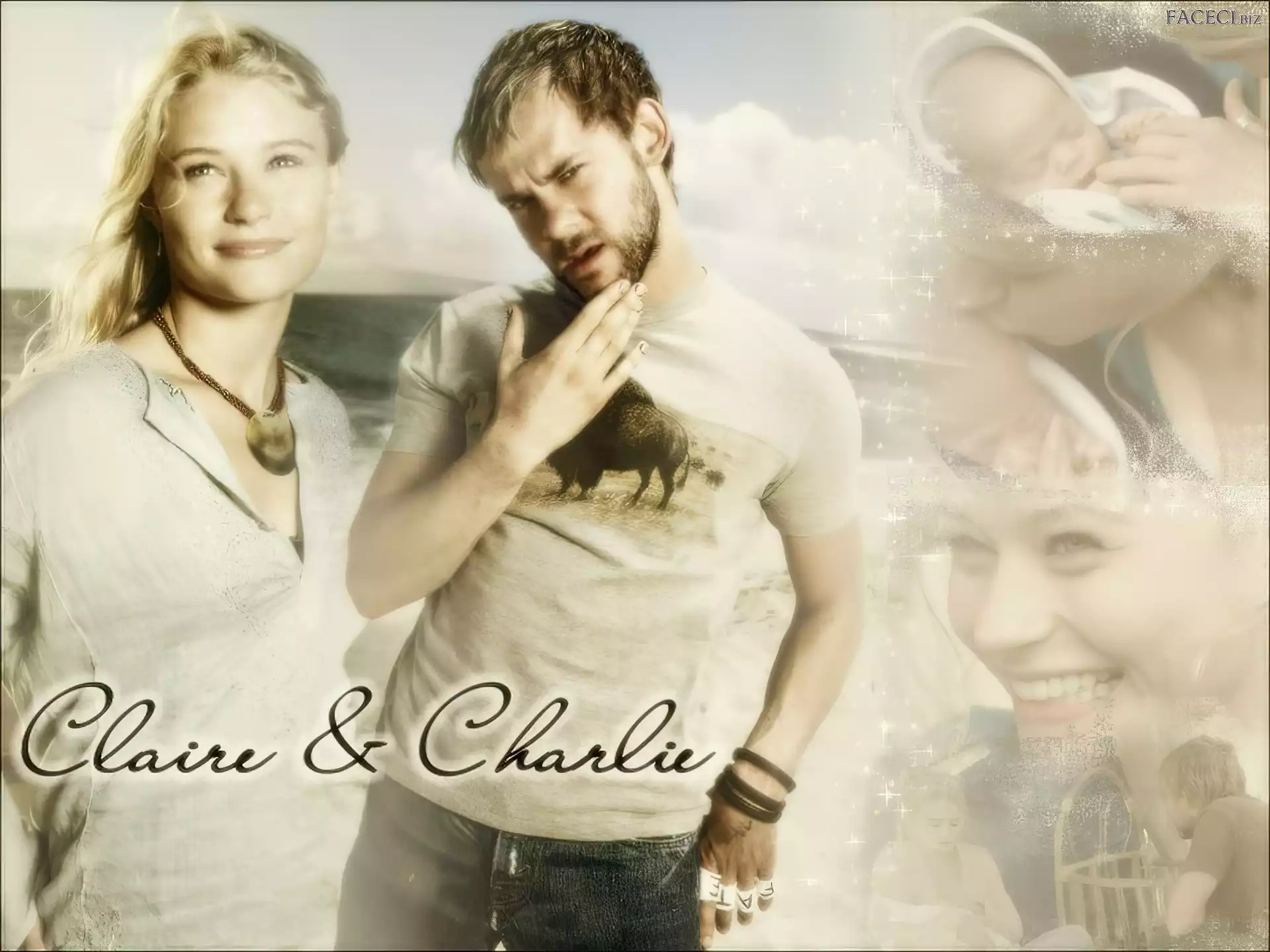 bobas, Zagubieni, Serial, Lost, Dominic Monaghan, Emilie Ravin