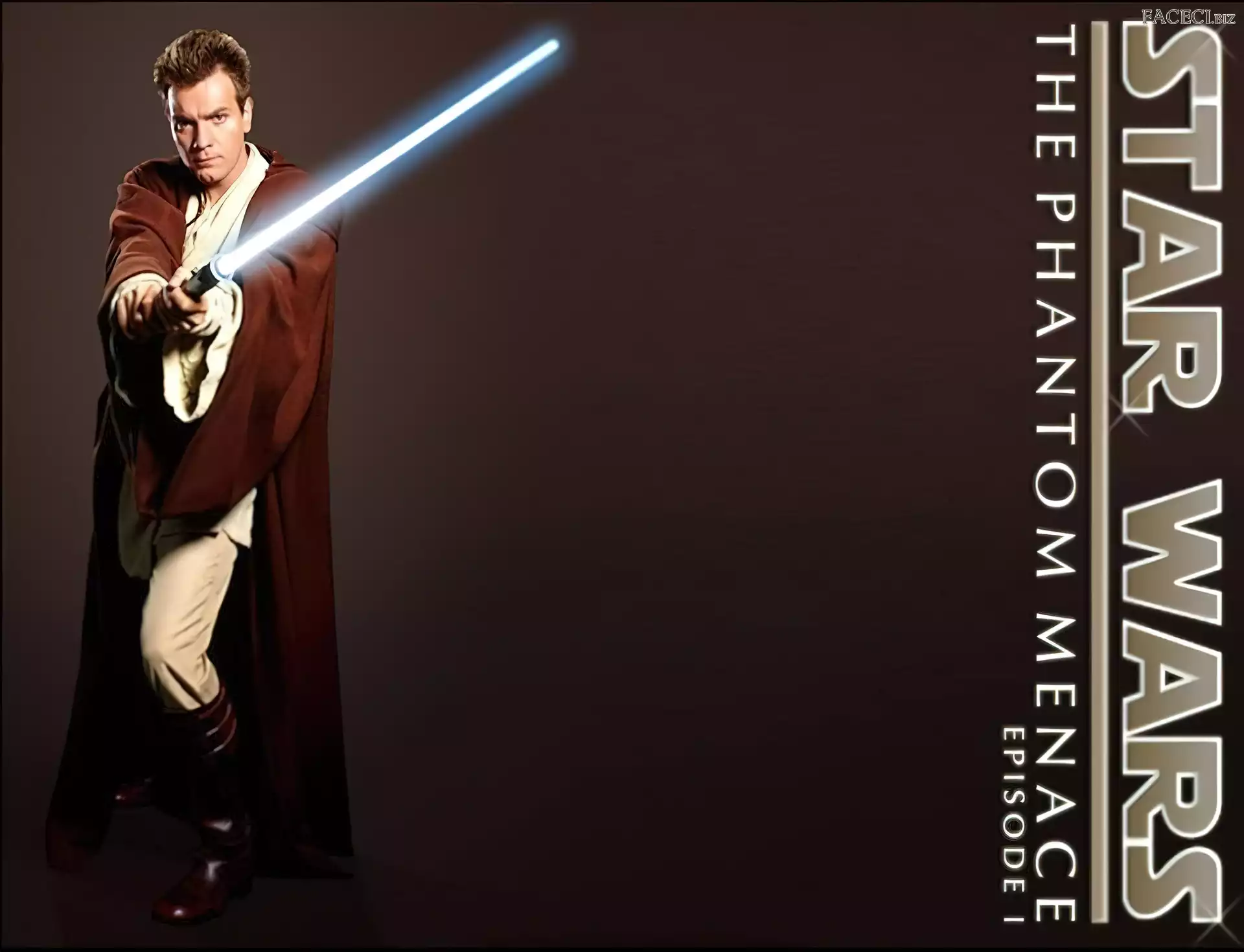 napis, szata, laser, Star Wars, Ewan McGregor