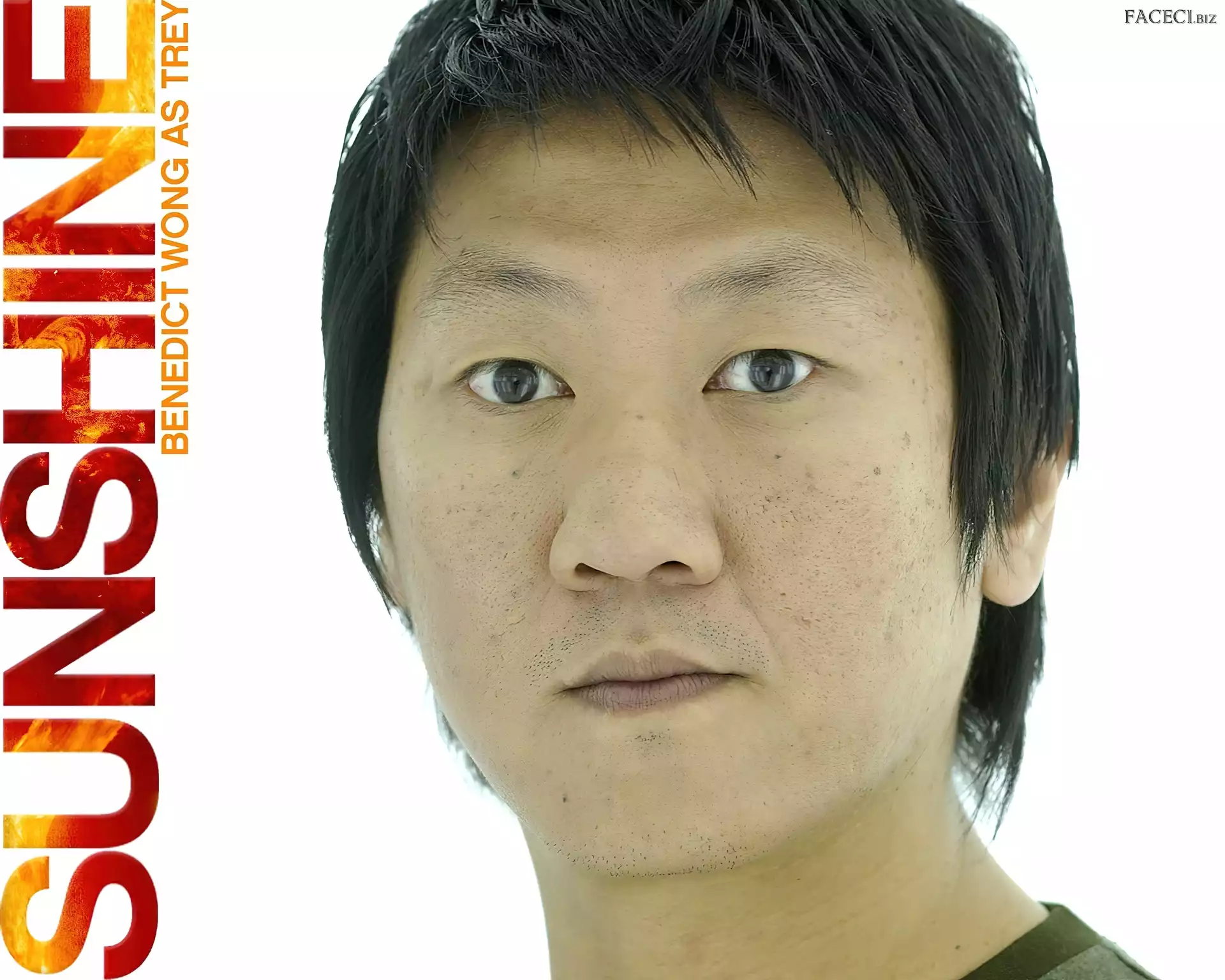 twarz, Azjata, napis, Sunshine, Benedict Wong