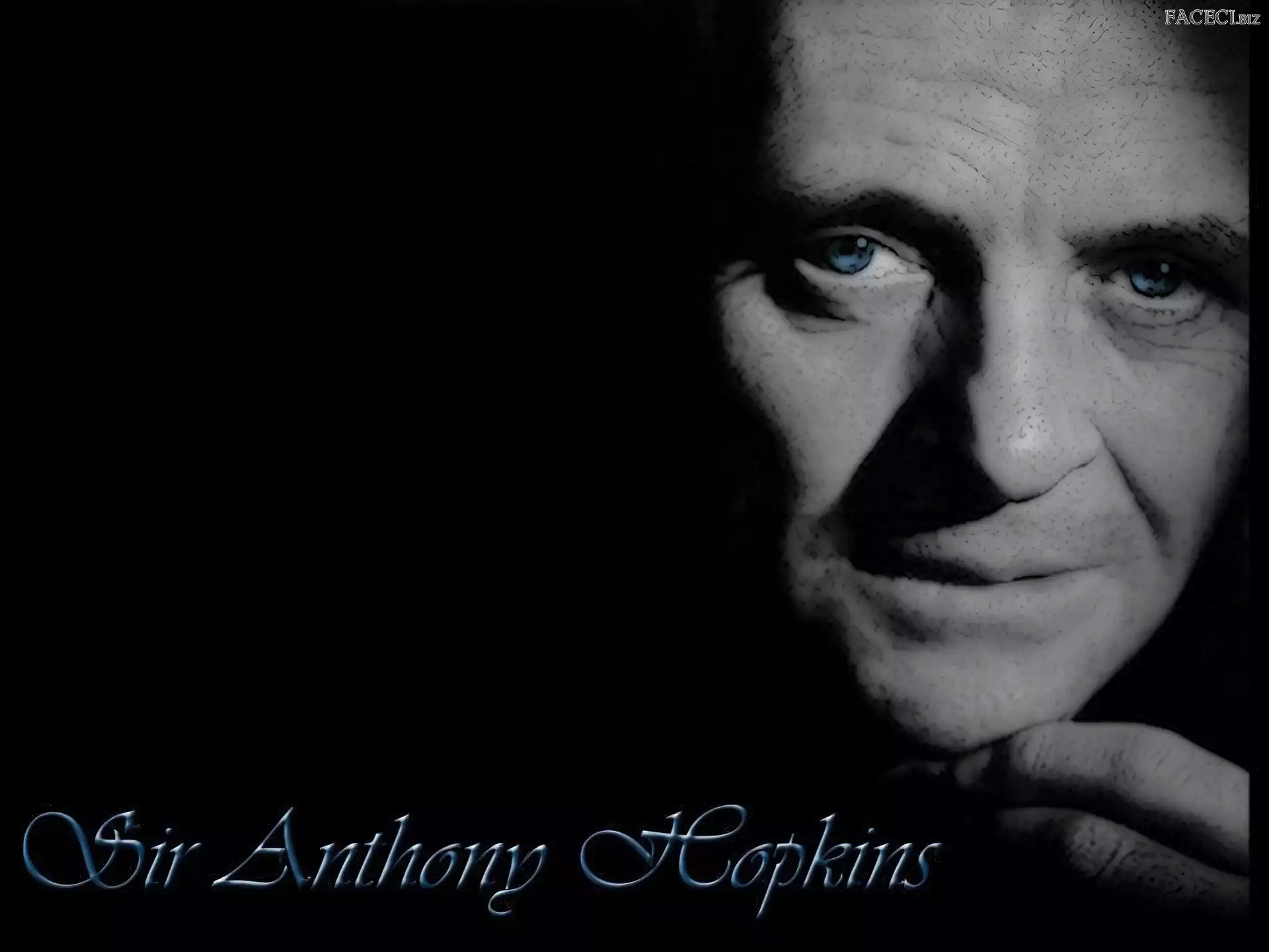 oczy, Anthony Hopkins, błękitne