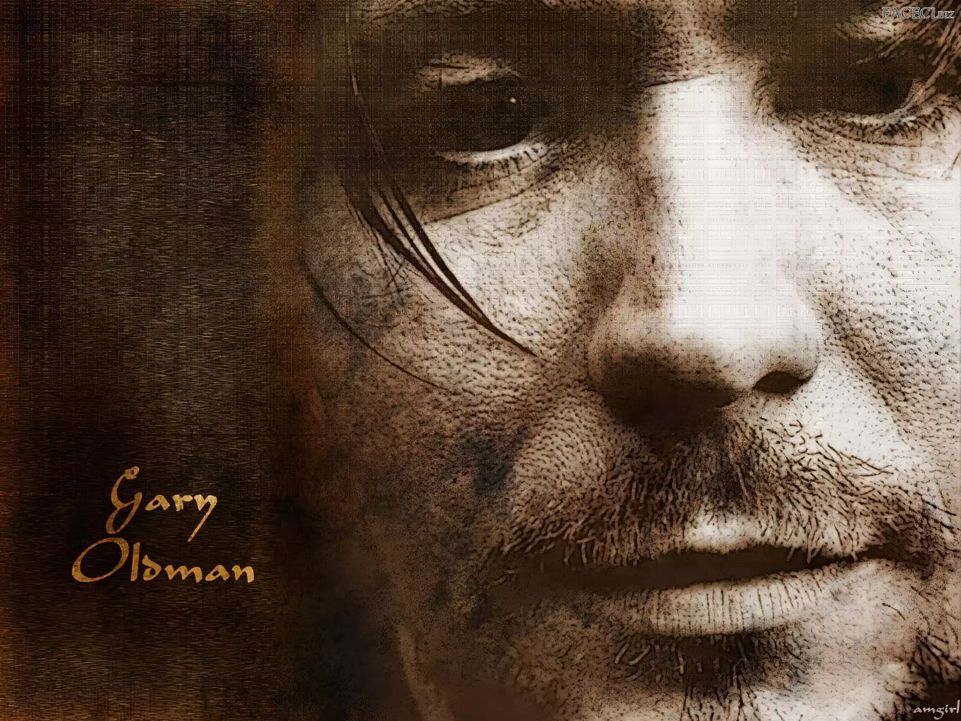 oczy, Gary Oldman, twarz