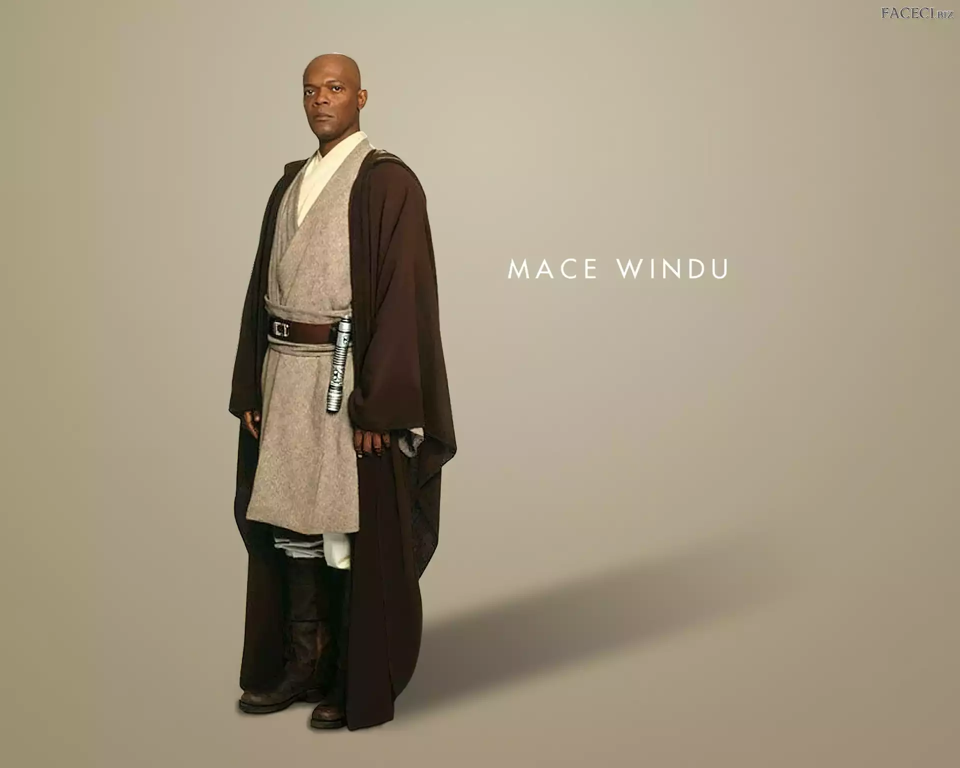 łysy, szata, Star Wars, Samuel L. Jackson