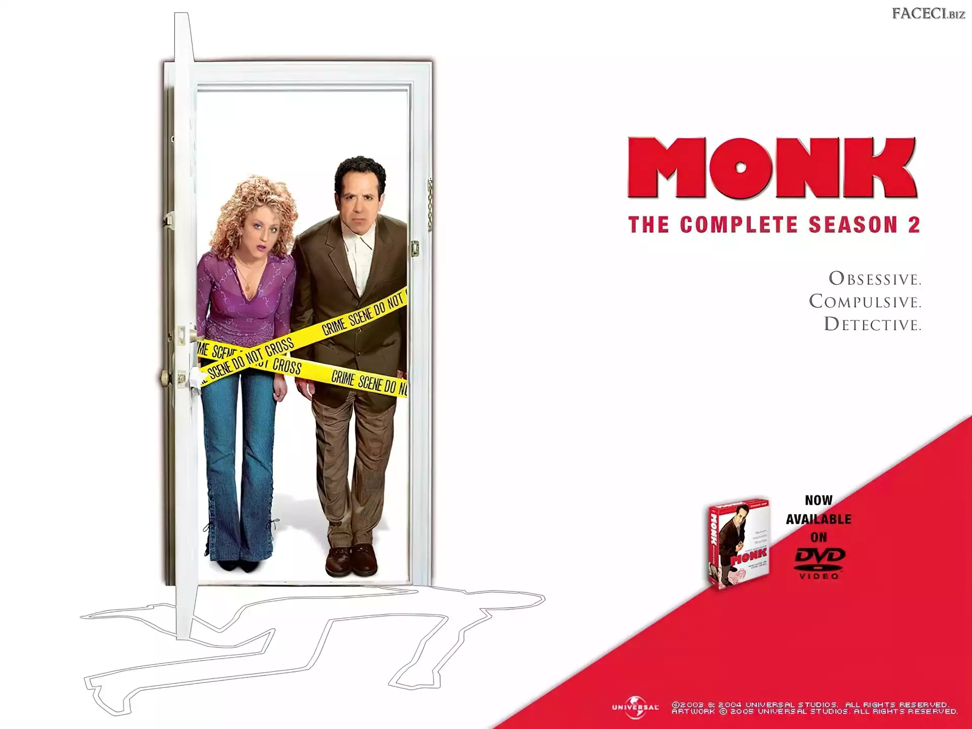 drzwi, Detektyw Monk, Bitty Schram, Tony Shalhoub, detektyw, taśmy