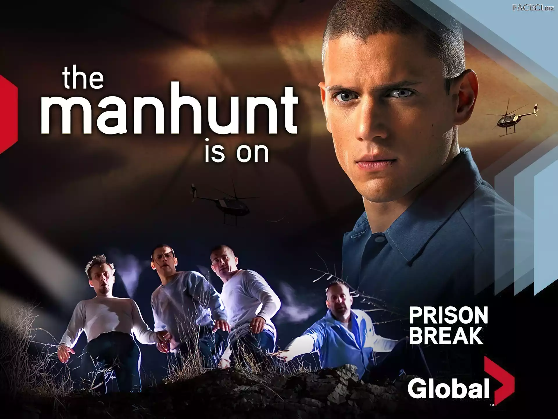 Skazany na śmierć, pościg Wentworth Miller, Prison Break, uciekinierzy