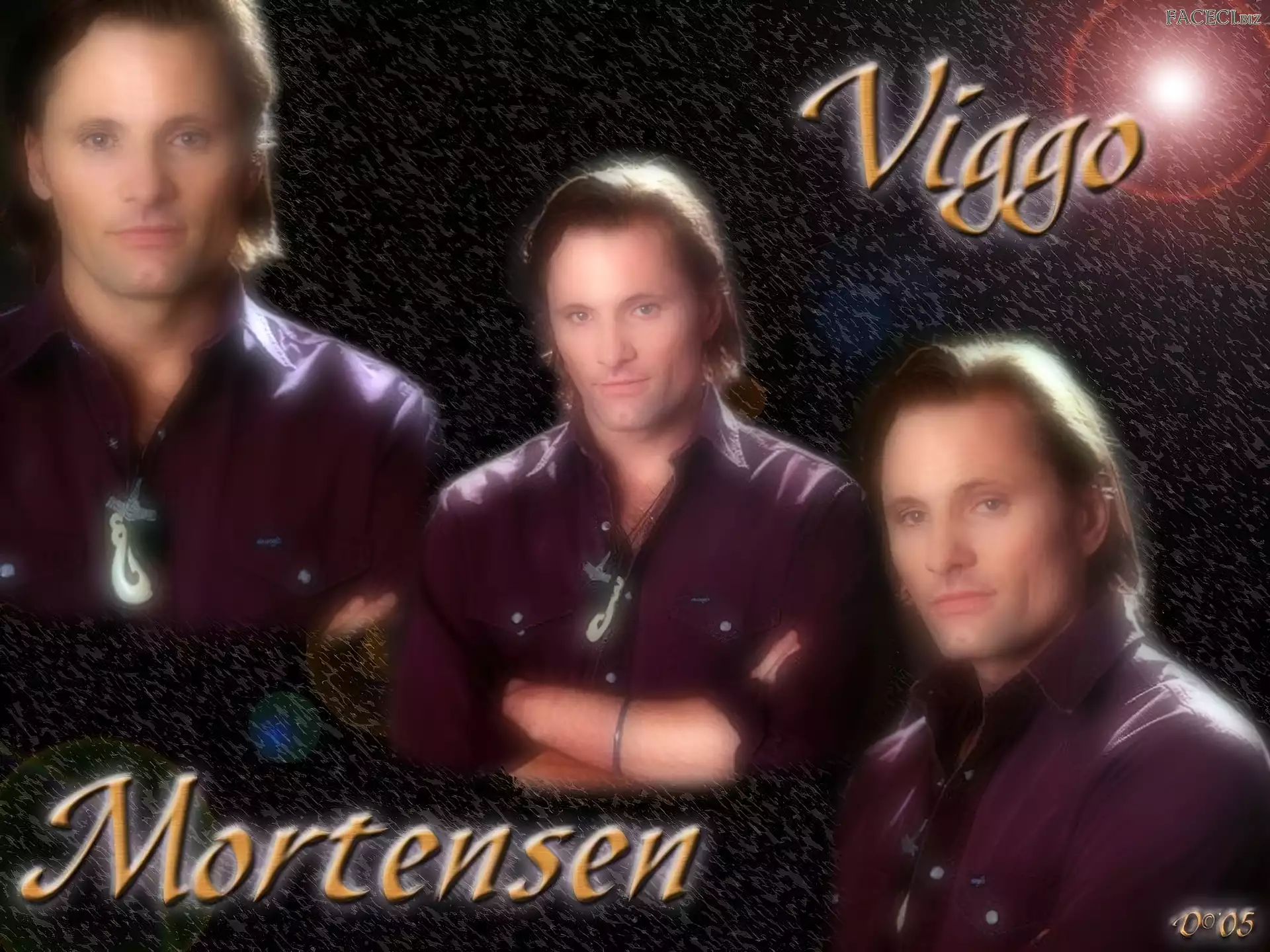 Viggo Mortensen, ciemna koszula