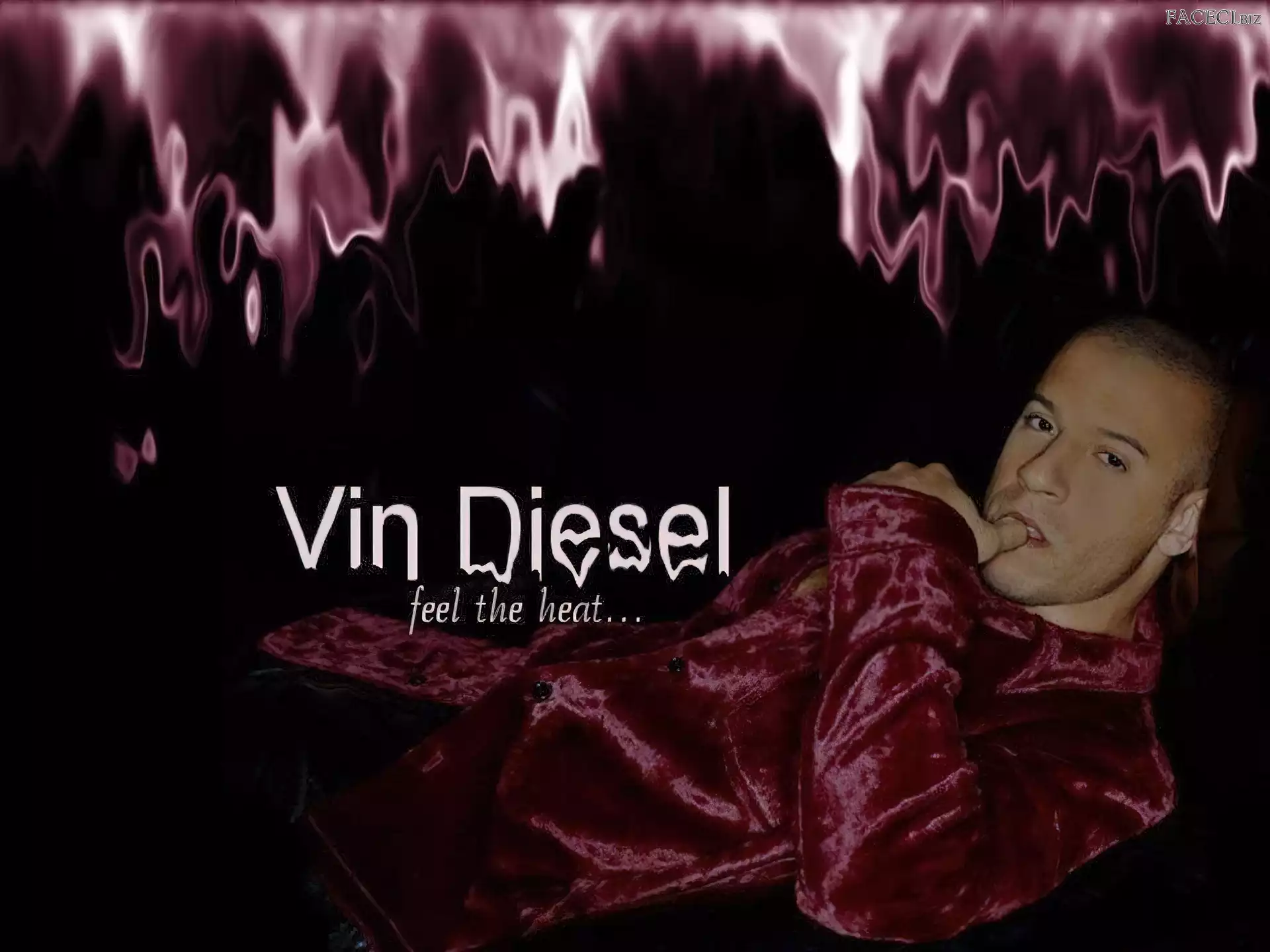 Vin Diesel, czerwona koszula